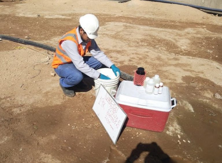 monitoreo de la calidad del suelo y sedimentos